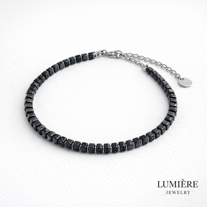 צמיד silver-black
